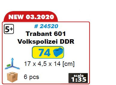 Voiture Trabant 601 Volkspolizei DDR